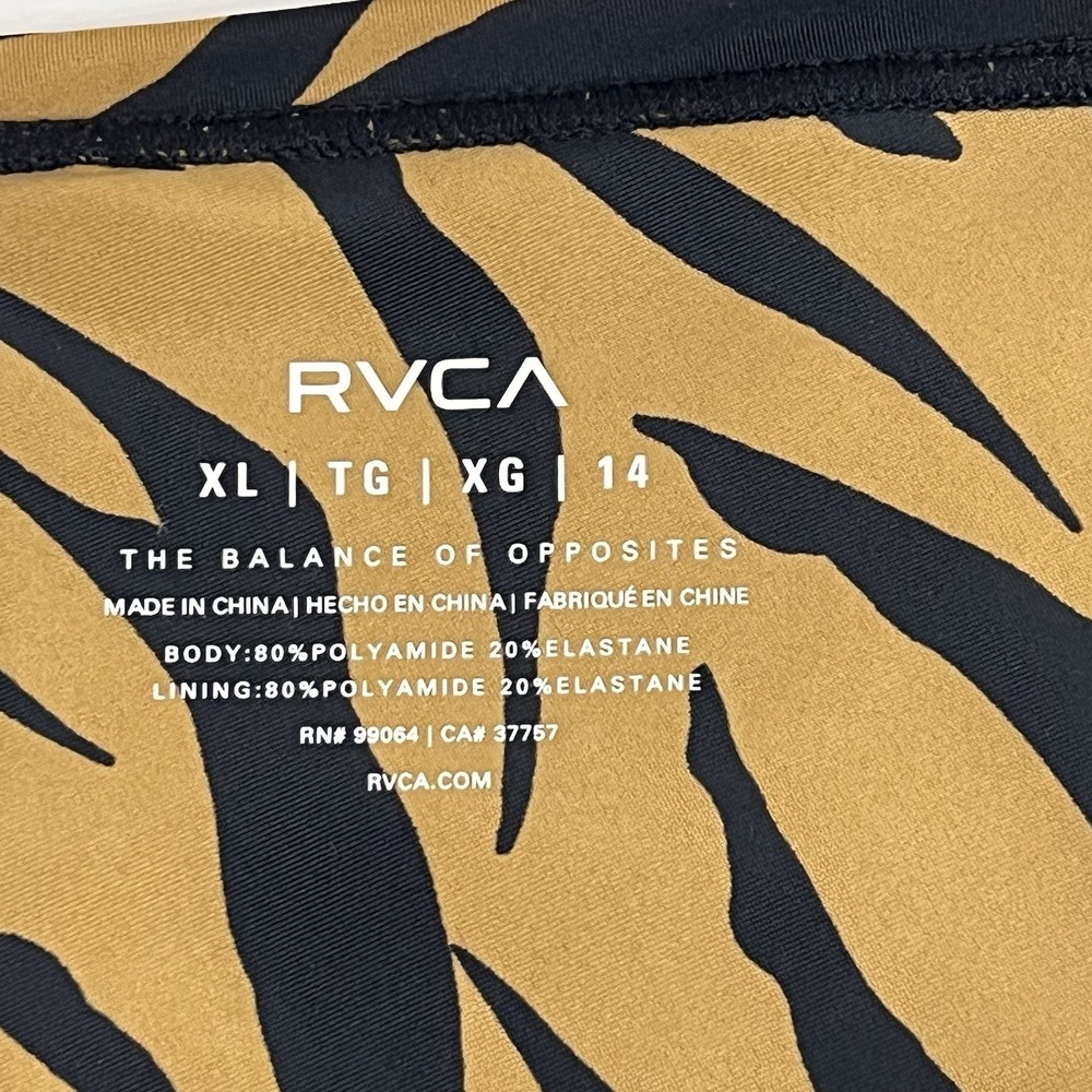 RVCA Top Notch Cheeky Bikini Bottom Low Rise Size XL - Picture 5 of 11